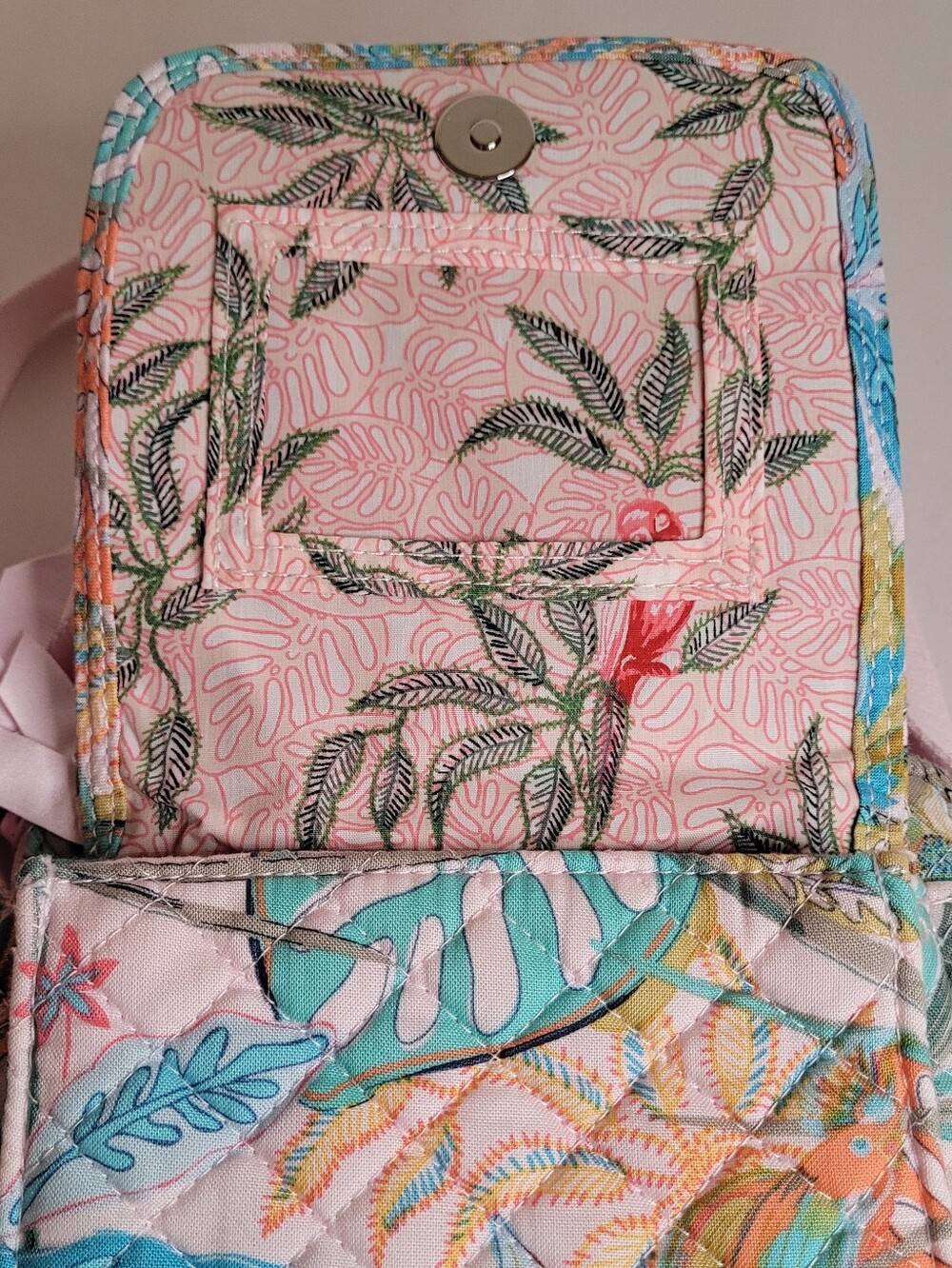 Vera Bradley Mini Hipster Crossbody Bag In Rainforest Canopy RFID - Picture 4 of 10